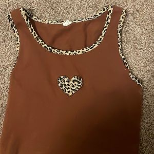 cheetah print crop top